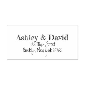 Carimbo Auto Entintado Endereço de devolução manuscrito esboçado