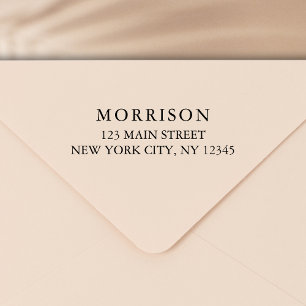 Carimbo Auto Entintado Endereço de devolução mínima para tipografia moder