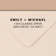 Endereço de devolução mínima para tipografia moder