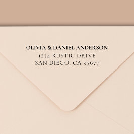 Carimbo Auto Entintado Endereço de devolução mínima para tipografia moder