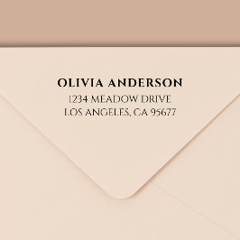 Carimbo Auto Entintado Endereço de devolução mínima para tipografia moder