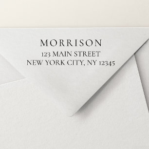 Carimbo Auto Entintado Endereço de devolução mínima para tipografia moder