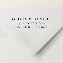 Carimbo Auto Entintado Endereço de devolução mínima para tipografia moder