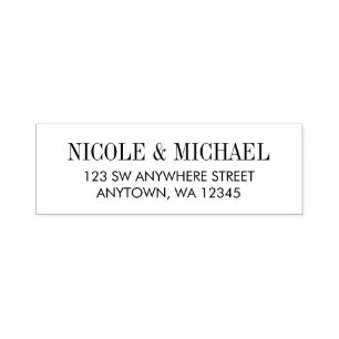 Carimbo Auto Entintado Endereço de Devolução Moderno