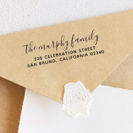 Carimbo Auto Entintado Endereço de Devolução Moderno de Estilo