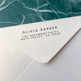 Carimbo Auto Entintado Endereço de Devolução Moderno Simples