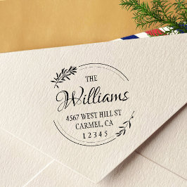 Carimbo Auto Entintado Endereço de Devolução Oleícola Elegante