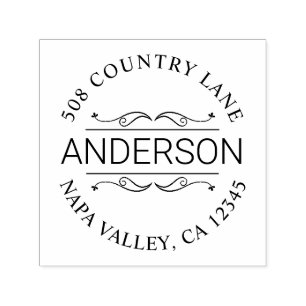 Carimbo Auto Entintado Endereço de devolução personalizado