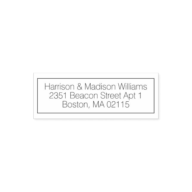 Carimbo Auto Entintado Endereço de devolução personalizado de limite míni (Design)