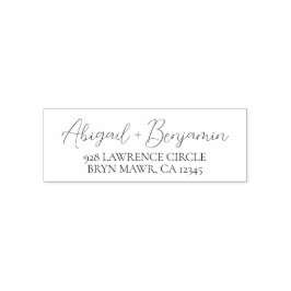 Carimbo Auto Entintado Endereço de devolução personalizado manuscrito