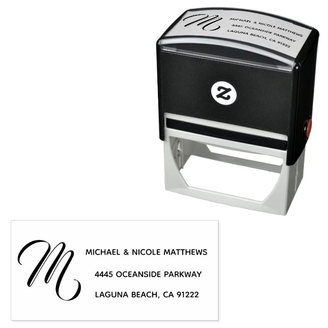 Carimbo Auto Entintado Endereço de devolução personalizado simples e eleg (In Situ)