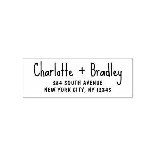 Carimbo Auto Entintado Endereço de Devolução Pessoal Profissional com Let