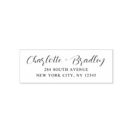 Carimbo Auto Entintado Endereço de Devolução Pessoal Profissional com Let