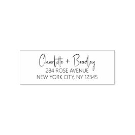 Carimbo Auto Entintado Endereço de Devolução Pessoal Profissional com Let