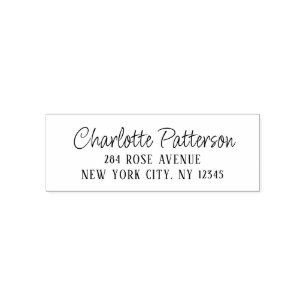 Carimbo Auto Entintado Endereço de Devolução Pessoal Profissional Rascunh