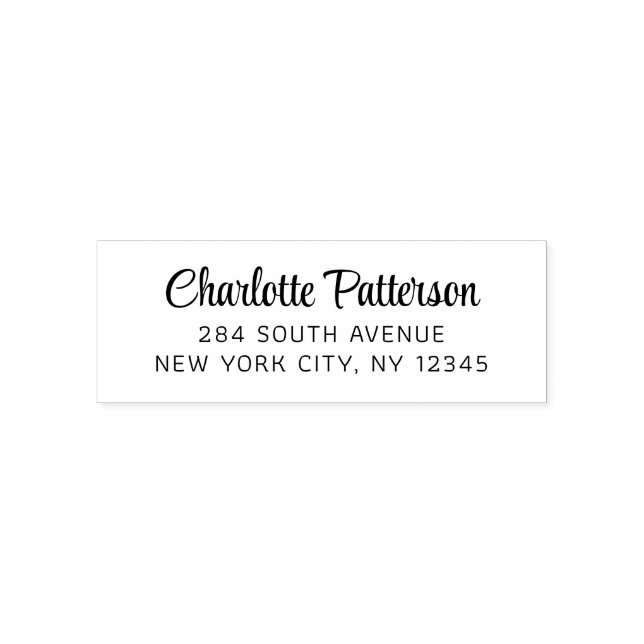 Carimbo Auto Entintado Endereço de Devolução Pessoal Profissional Roteiro (Design)