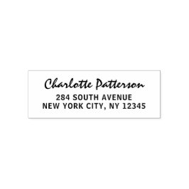 Carimbo Auto Entintado Endereço de Devolução Pessoal Profissional Rótulo 