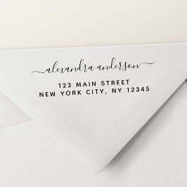 Carimbo Auto Entintado Endereço de devolução profissional ou pessoal