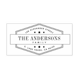 Carimbo Auto Entintado Endereço de retorno da família