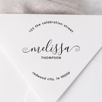 Endereço de Retorno de Script Elegante Girly Minim