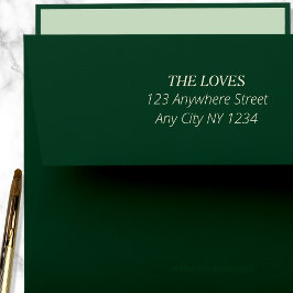 Carimbo Auto Entintado Endereço de retorno elegante e simples moderno