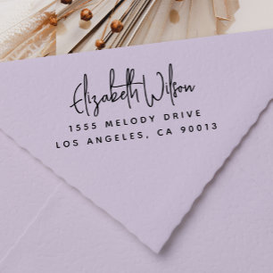 Carimbo Auto Entintado Endereço de Retorno Elegante Profissional ou Pesso