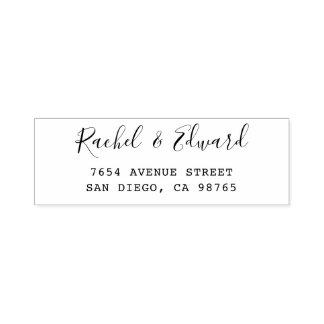 Carimbo Auto Entintado Endereço de Retorno Mínimo Moderno Simples