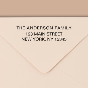 Carimbo Auto Entintado Endereço de retorno moderno minimalista simples