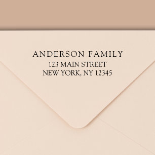 Carimbo Auto Entintado Endereço de retorno moderno minimalista simples