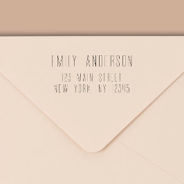 Carimbo Auto Entintado Endereço de retorno moderno minimalista simples