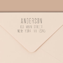 Carimbo Auto Entintado Endereço de retorno moderno minimalista simples