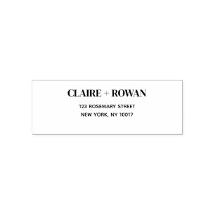 Carimbo Auto Entintado Endereço de Retorno Simples Moderno