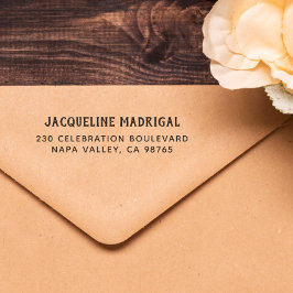 Carimbo Auto Entintado Endereço de Tipografia Russa