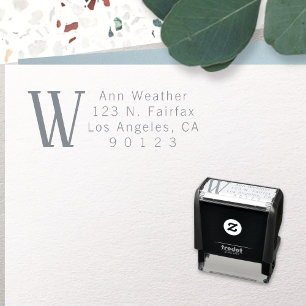 Carimbo Auto Entintado Endereço do remetente elegante moderno bonito