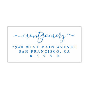 Carimbo Auto Entintado Endereço do remetente escrito à mão chique do n