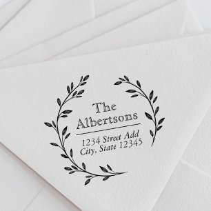 Carimbo Auto Entintado Endereço do remetente feito sob encomenda do nome