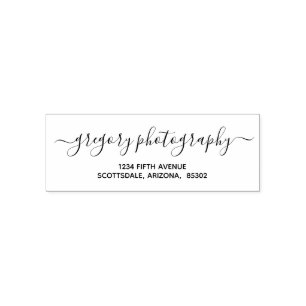 Carimbo Auto Entintado Endereço do remetente personalizado do