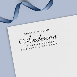 Carimbo Auto Entintado Endereço Doméstico do Nome da Família do Casal Ele