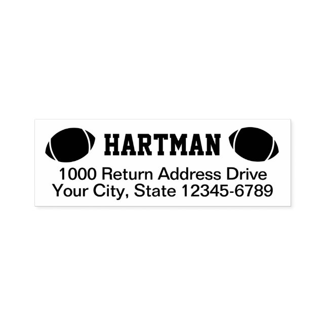 Carimbo Auto Entintado Endereço para devolução de futebol (Design)