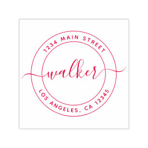 Carimbo Auto Entintado Endereço personalizado de devolução