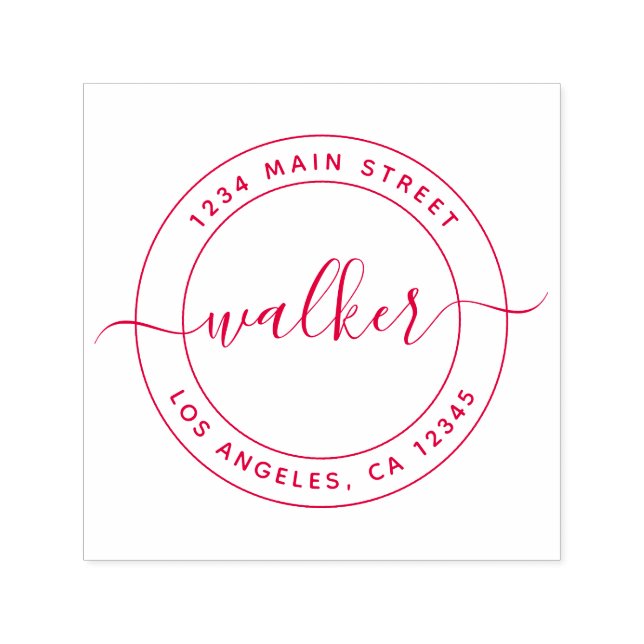 Carimbo Auto Entintado Endereço personalizado de devolução (Design)