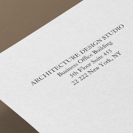 Carimbo Auto Entintado Endereço simples de devolução profissional