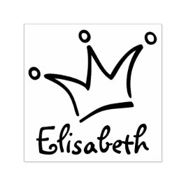 Carimbo Auto Entintado Engraçado Coroa negra e seu traseiro. & Nome