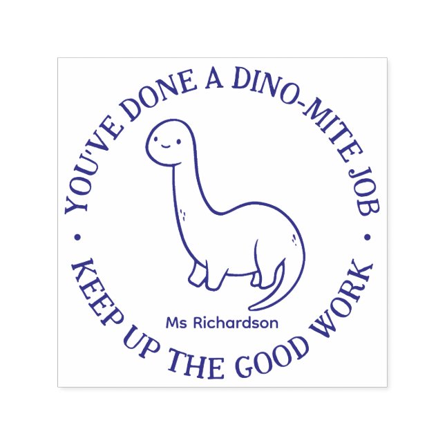 Carimbo Auto Entintado Engraçado Dinossauro Dinossauro Dinossauro Dinossa (Design)