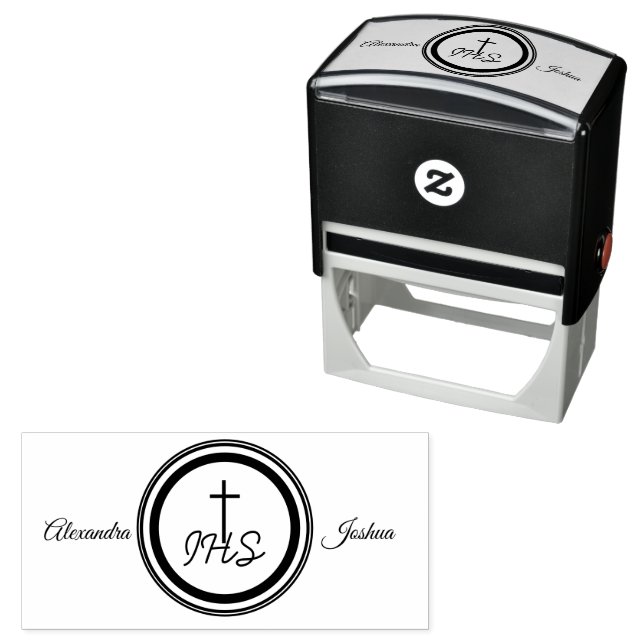 Carimbo Auto Entintado Enquadrado Bíblia católico (In Situ)