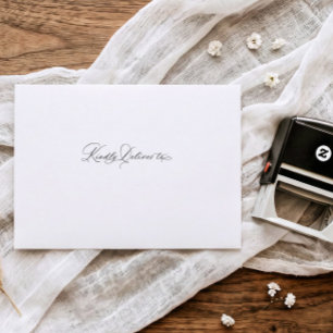 Carimbo Auto Entintado Envelope de Casamento 'Por Favor Entregar Para' em