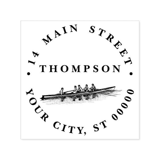 Carimbo Auto Entintado Equipe de Tripulação Removendo Esportes Hídricos (Design)