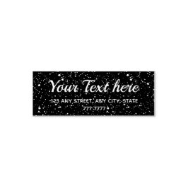 Carimbo Auto Entintado Espaço de Estrelas Pequenas - Endereço de Retorno 