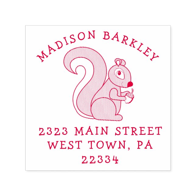 Carimbo Auto Entintado Esquilo (Design)