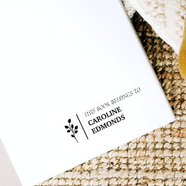 Carimbo Auto Entintado Este Livro Pertence Ao Nome Personalizado